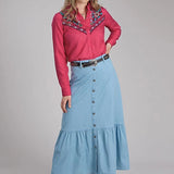 Roper 2334 Floral Front (Pink) - Women's Western Shirt