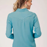 Roper 1874 Challis (Turquoise) - Women's Western Blouse