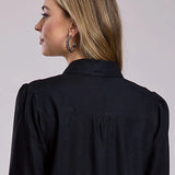 Roper 2849 Flower Collar (Black) - Women's Western Blouse