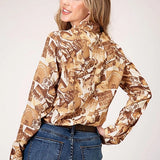 Roper 1777 Collage Print (Brown) - Women's Western Blouse
