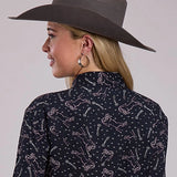 Roper 2857 Constellation Print (Black) - Women's Western Shirt