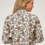 Roper 1977 Vintage Floral (Cream) - Women's Western Shirt
