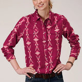 Roper 1275 Aztec Print (Wine) - Women's Western Shirt
