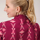 Roper 1275 Aztec Print (Wine) - Women's Western Shirt