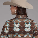 Roper 2201 Icon Aztec (Brown) - Women's Western Shirt
