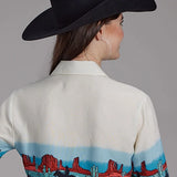 Roper 2202 Western Border (Black) - Women's Western Shirt
