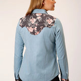 Roper 1789 Retro Denim (Light Blue) - Women's Western Shirt