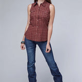 Roper 2005 Ikat Arrows (Red) - Women's Sleeveless Shirt