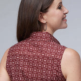 Roper 2005 Ikat Arrows (Red) - Women's Sleeveless Shirt