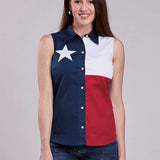 Roper Pieced Texas Flag (Multi) - Women's Sleeveless Shirt
