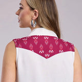 Roper 2849 Ikat Yoke (Red) - Women's Sleeveless Shirt