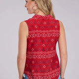 Roper 0000 Aztec (Red) - Women's Sleeveless Shirt