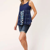 Roper 1538 Solid Cotton (Blue) - Women's Sleeveless Shirt