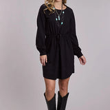 Roper 3104 Raglan Sleeve (Black) - Women's Knit Dress