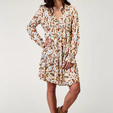 Roper 1990 Feather Print (Multi) - Women's Dress