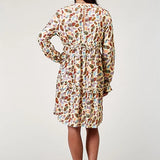 Roper 1990 Feather Print (Multi) - Women's Dress
