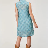 Roper 1978 Ikat Chevron (Blue) - Women's Dress