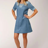 Roper 1619 Denim (Blue) - Women's Dress