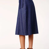 Roper 1283 5.5 Oz Indigo Denim (Blue) - Women's Skirt