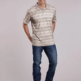 Roper 3019 Cowboy Rugby (Brown) - Men's Activewear Shirt
