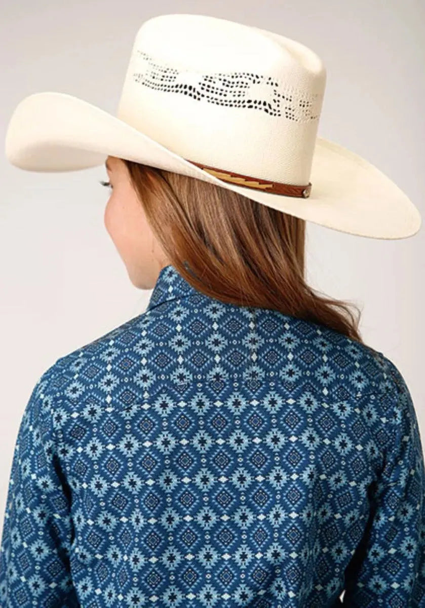 Roper West Made (Mini Aztec) - Girl's Western Snap Shirts (Closeout) - Hatcountry