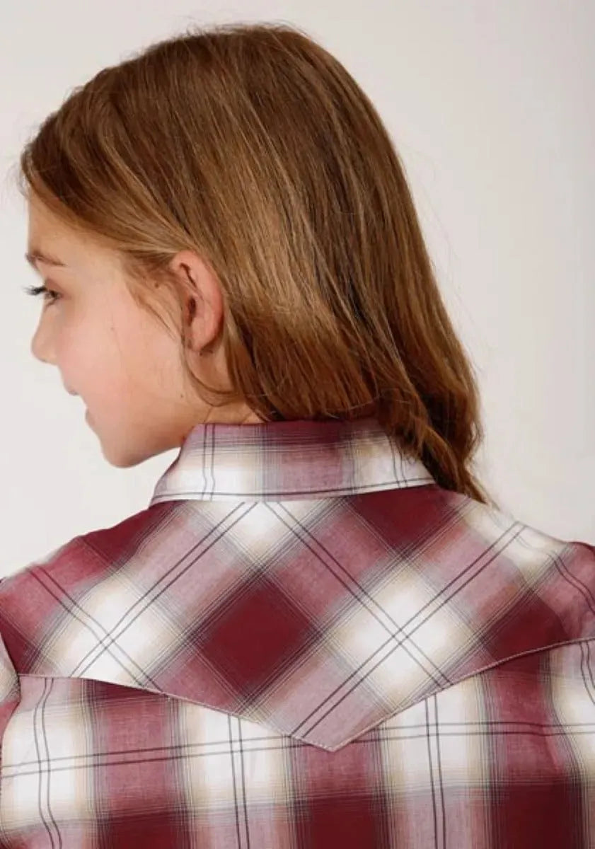 Roper Campfire (Red) - Girl's Western Snap Shirts - Hatcountry