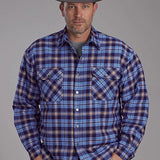 Roper 2205 Flannel (Blue) - Men's Shirt Jacket