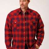 Roper 1637 Flannel (Red) - Men's Shirt Jacket