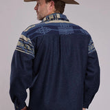 Roper 3304 Provence Weave (Blue) - Men's Shirt Jacket