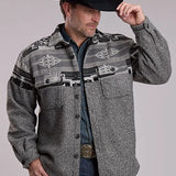 Roper 3304 Provence Weave (Grey) - Men's Shirt Jacket