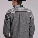 Roper 3304 Provence Weave (Grey) - Men's Shirt Jacket