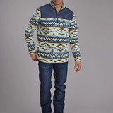 Roper 2321 Aztec (Navy) - Men's Fleece Pullover