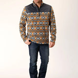 Roper 1815 Aztec (Orange) - Men's Fleece Pullover