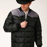 Roper 1473 Poly Filled (Grey/Black) - Men's Jacket