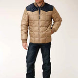 Roper 1473 Poly Filled (Navy/Khaki) - Men's Jacket