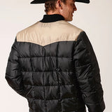 Roper 1473 Poly Filled (Tan/Black) - Men's Jacket