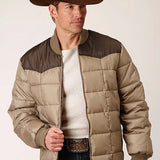 Roper 1473 Poly Filled (Brown/Khaki) - Men's Jacket