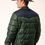 Roper 1473 Poly Filled (Navy/Green) - Men's Jacket