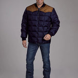 Roper 1473 Poly Filled (Brown/Navy) - Men's Jacket