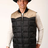 Roper 1473 Poly Filled (Tan/Black) - Men's Vest