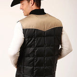 Roper 1473 Poly Filled (Tan/Black) - Men's Vest