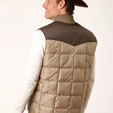 Roper 1473 Poly Filled (Brown/Tan) - Men's Vest
