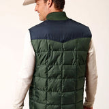 Roper 1473 Poly Filled (Navy/Green) - Men's Vest