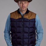 Roper 1473 Poly Filled (Brown/Navy) - Men's Vest