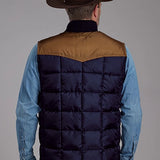 Roper 1473 Poly Filled (Brown/Navy) - Men's Vest