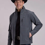 Roper 3418 Textured Fleece (Grey) - Men's Softshell Jacket