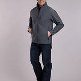 Roper 3418 Textured Fleece (Grey) - Men's Softshell Jacket