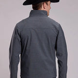 Roper 3418 Textured Fleece (Grey) - Men's Softshell Jacket
