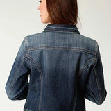Roper Stretch Fabric (Medium Wash) - Women's Denim Jacket