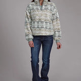 Roper 2323 Aztec (Grey) - Women's Fleece Pullover
